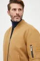 hnedá Páperová bunda bomber Calvin Klein