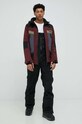 4F kurtka snowboardowa H4Z22.KUMS003 bordowy AW22