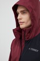 adidas TERREX kurtka przeciwdeszczowa Multi bordowy HI1625