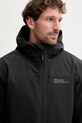 Μπουφάν Jack Wolfskin Taubenberg 3in1 1115311 μαύρο