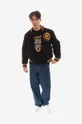 Bomber jakna s primjesom vune Billionaire Boys Club Astro Varsity Jacket crna