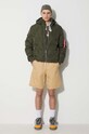Alpha Industries kurtka Logo Puffer 108107.142 zielony AW22