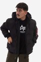 Alpha Industries geacă Logo Puffer cu captuseala negru 108107.03