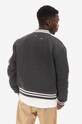 Filling Pieces kurtka bomber z domieszką wełny Varsity Jacket szary 81422201874