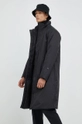 Rains geacă 15500 Long Padded Nylon W Coat negru