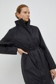 Odzież Rains kurtka 15500 Long Padded Nylon W Coat 15500.01 czarny