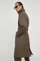 Rains kurtka 15500 Long Padded Nylon W Coat brązowy