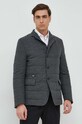 BOSS kurtka z domieszką wełny 50479666 szary AW22