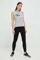 Dkny legginsy DP2P3087 z elastanem czarny DP2P3087