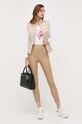 Παντελόνι Guess W2YB16.WEPI0 καφέ AW23