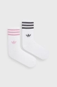 biały adidas Originals skarpetki (2-pack) Damski