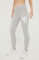 Леггинсы adidas с эластаном серый HK0432