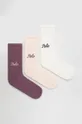 ροζ Κάλτσες Polo Ralph Lauren 3-pack Γυναικεία