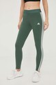 adidas legginsy aplikacja zielony HK9676
