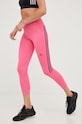 adidas Performance leggins de alergare Run Icons tricotaj roz HM1162