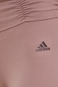 Legíny na jógu adidas Performance Studio Gathered fialová HK6548