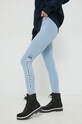 Champion legginsy z elastanem niebieski 115490