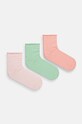 United Colors of Benetton sosete 3-pack sosete lungi roz 6AO3E2155.916