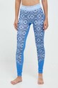 Helly Hansen legginsy funkcyjne Lifa Merino Midweight sporty zimowe niebieski 49411