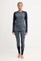 Helly Hansen legginsy funkcyjne Lifa Merino Midweight 49411 granatowy AW25