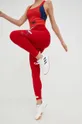 czerwony adidas Performance legginsy do jogi Thebe Magugu Studio Damski