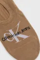Čarape Calvin Klein smeđa