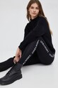 Lyle & Scott legginsy aplikacja czarny TRW1700V.Z865