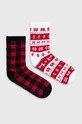 Hollister Co. sosete Multipack 2-pack sosete lungi rosu KI354.2814.508