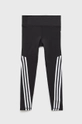 czarny adidas Performance legginsy dziecięce HA3905 Dziewczęcy