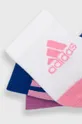Дитячі шкарпетки adidas Performance (3-pack) рожевий