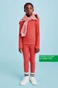 różowy United Colors of Benetton legginsy dziecięce Dziewczęcy