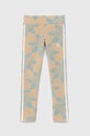 adidas Originals legginsy dziecięce wzorzyste beżowy HL6935