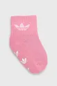 Дитячі шкарпетки adidas Originals рожевий