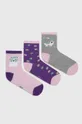 μωβ Παιδικές κάλτσες Skechers 3-pack Για κορίτσια