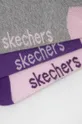 Παιδικές κάλτσες Skechers 3-pack μωβ