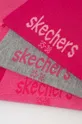 Detské ponožky Skechers 3-pak fialová