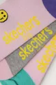 Παιδικές κάλτσες Skechers 3-pack ροζ