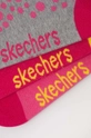 Detské ponožky Skechers 3-pak ružová