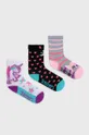 πολύχρωμο Skechers κάλτσες παιδικό (3-pack) Για κορίτσια