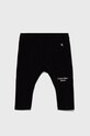 Calvin Klein Jeans legginsy dziecięce IN0IN00008.9BYY z elastanem czarny IN0IN00008.9BYY