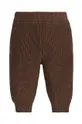 Детские хлопковые брюки Calvin Klein Jeans коричневый
