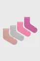 ροζ Παιδικές κάλτσες United Colors of Benetton Παιδικά