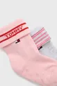 Dječje čarape Tommy Hilfiger roza
