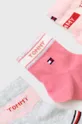 Tommy Hilfiger κάλτσες παιδικό (3-pack) ροζ