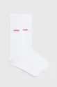 biela Ponožky HUGO 2-pak Pánsky