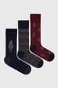 vícebarevná Ponožky Polo Ralph Lauren 3-pack Pánský