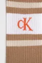 Ponožky Calvin Klein 4-pak hnedá