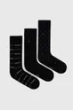 μαύρο Κάλτσες Tommy Hilfiger 3-pack Ανδρικά