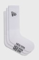 New Era sosete (3-pack) sosete lungi alb 13113558