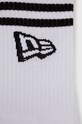 New Era sosete (3-pack) 13113626 alb AW22